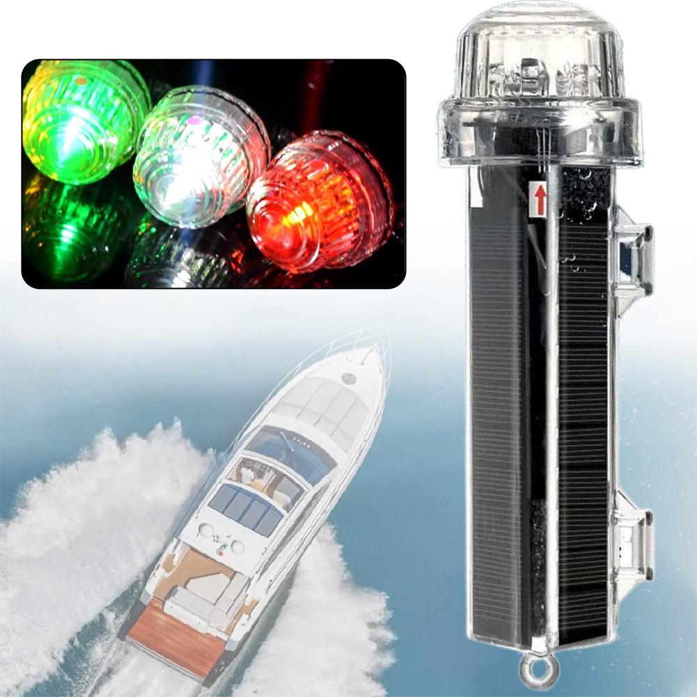 Fishing Boat Navigation Light - ไฟสัญญาณพลังงานแสงอาทิตย์ ไฟสัญญาณนำทาง อุปกรณ์กันน้ำ ตกปลาและไฟ LED กลางคืน