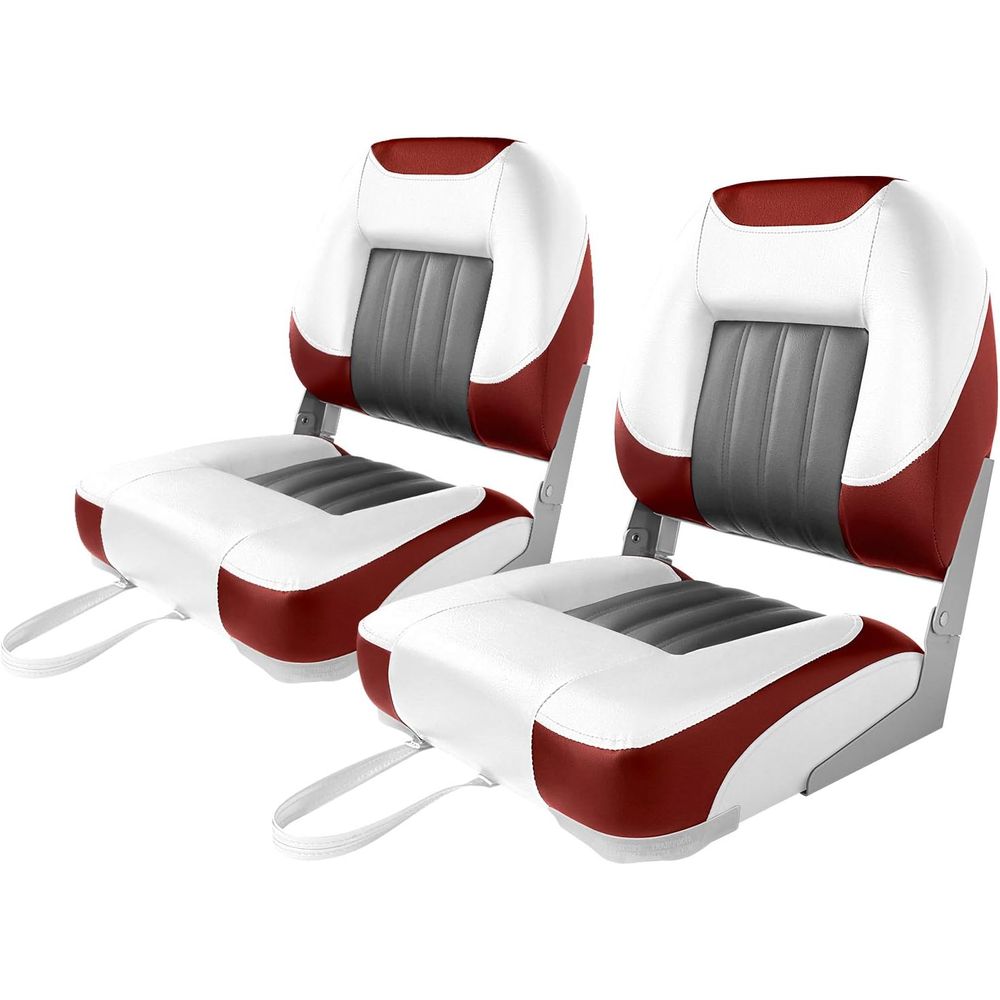 Fishing Boat Seat - เบาะนั่งเรือแบบพับได้ รุ่น Deluxe แบบพนักพิงต่ำ/สูง สำหรับตกปลา