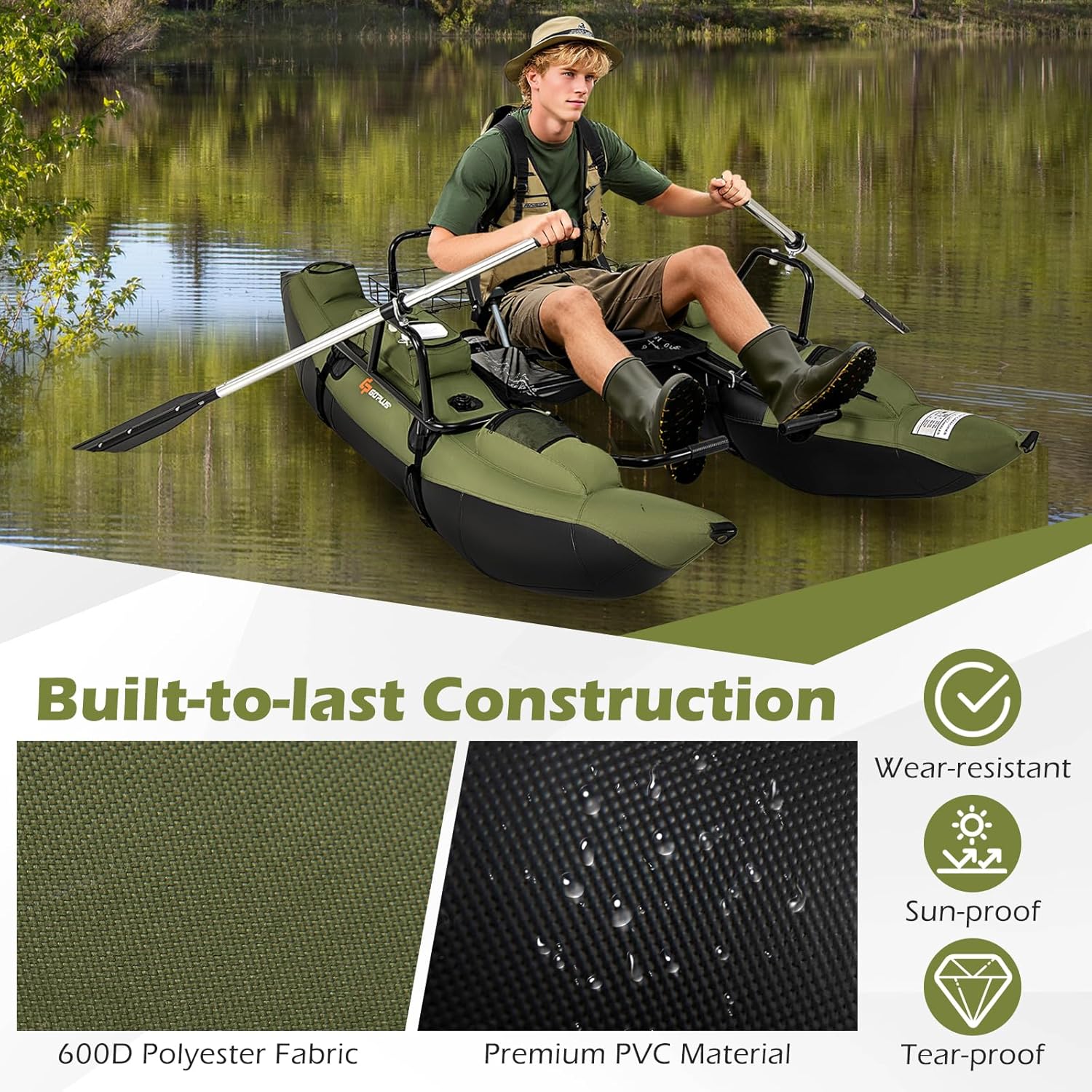 เรือยางเป่าลมสำหรับผู้ใหญ่ พร้ - Fishing Boat Seat บทวิจารณ์และราคา