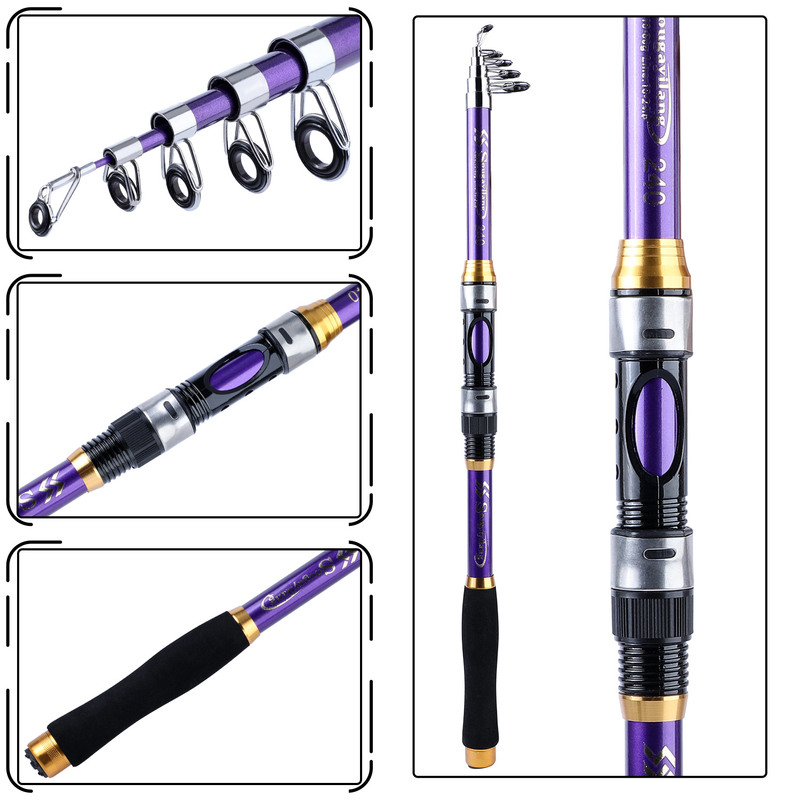 Sougayilang เบ็ดตกปลาแบบยืดหดไ - Fishing Boat Fiberglass บทวิจารณ์และราคา