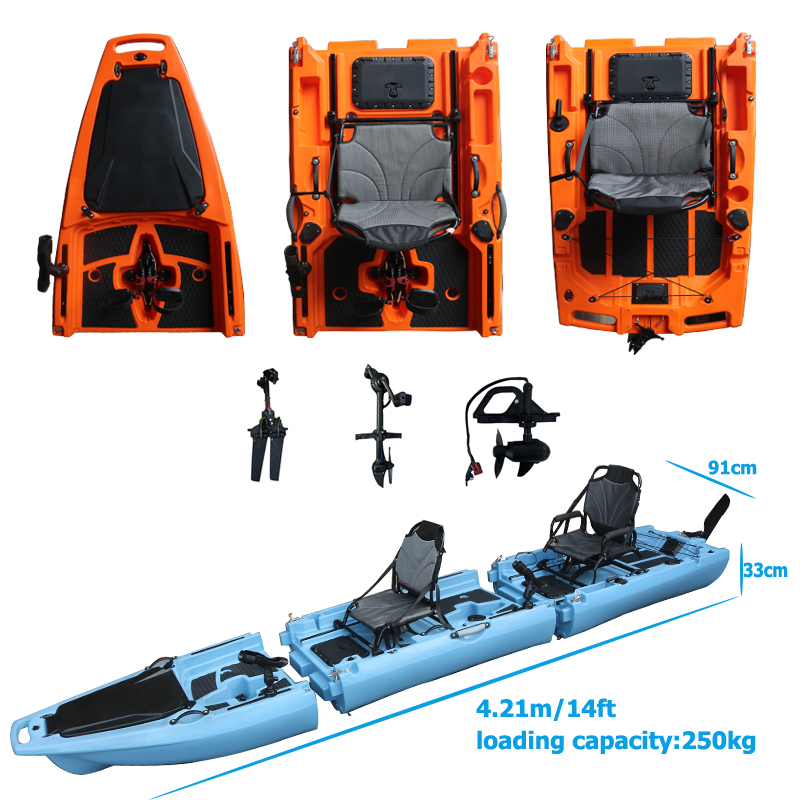 เรือคายัคแบบถอดประกอบได้ 14 ฟุ - Fishing Boat Seat บทวิจารณ์และราคา