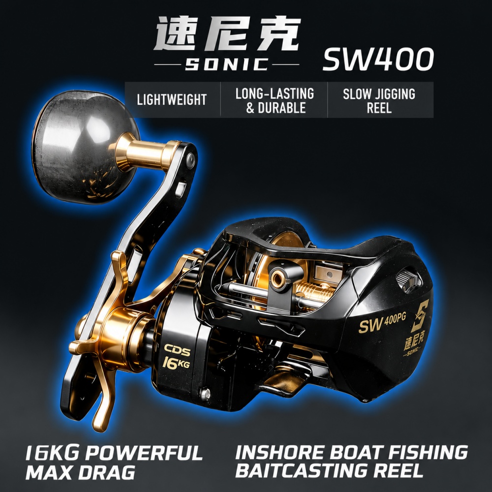 รอกเบทคาสติ้งสำหรับตกปลาทะเลน้ - Fishing Boat Anchor บทวิจารณ์และราคา